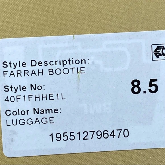 Michael Michael Kors Farrah Leather Ankle Boots in Luggage Size 8.5 - Picture 7 of 9